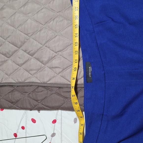 Jones of NY royal blue pants suit black lapels - Picture 7 of 14